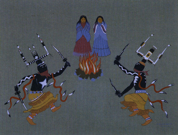 Allan Houser Apache Gan Dancers