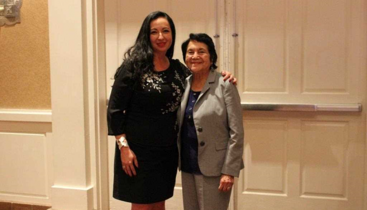 Michelle Hernandez & Dolores Huerta