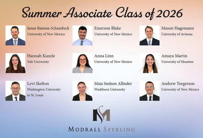 Modrall Sperling welcomes Summer Associate Class of 2026 - Modrall ...